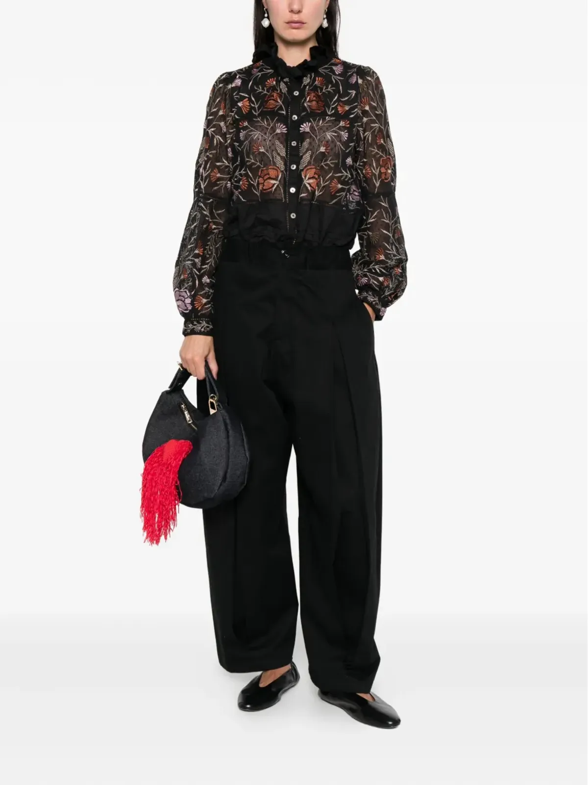 Antik Batik Arima blouse - Black - 画像2