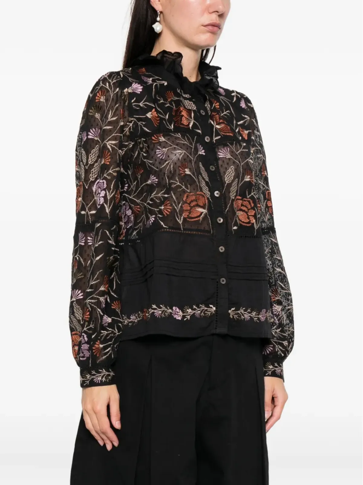 Antik Batik Arima blouse - Black - 画像3
