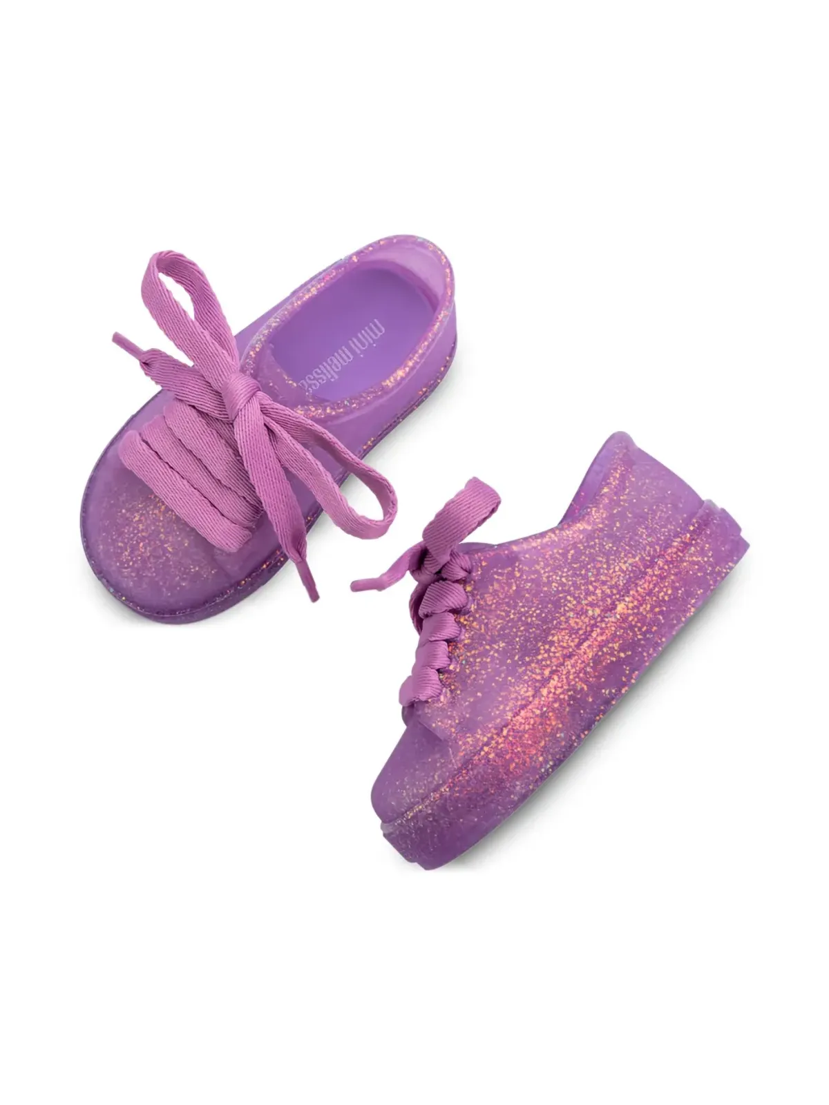 Mini Melissa ミニメリッサ ヒップグリター レースアップ スニーカー - 画像3