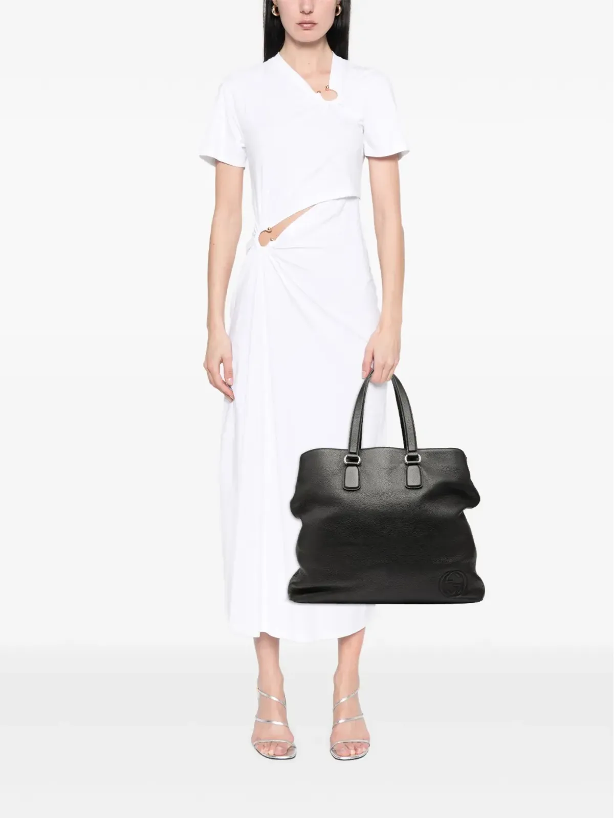 Gucci ビンテージ レザー Soho オープン トートバッグ - 画像2