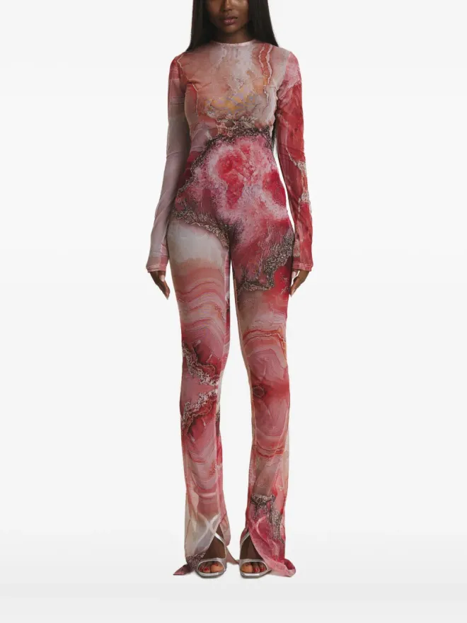 IRINA VOINEA IRINA VOINEA ピンクの長袖ボディスーツの商品画像