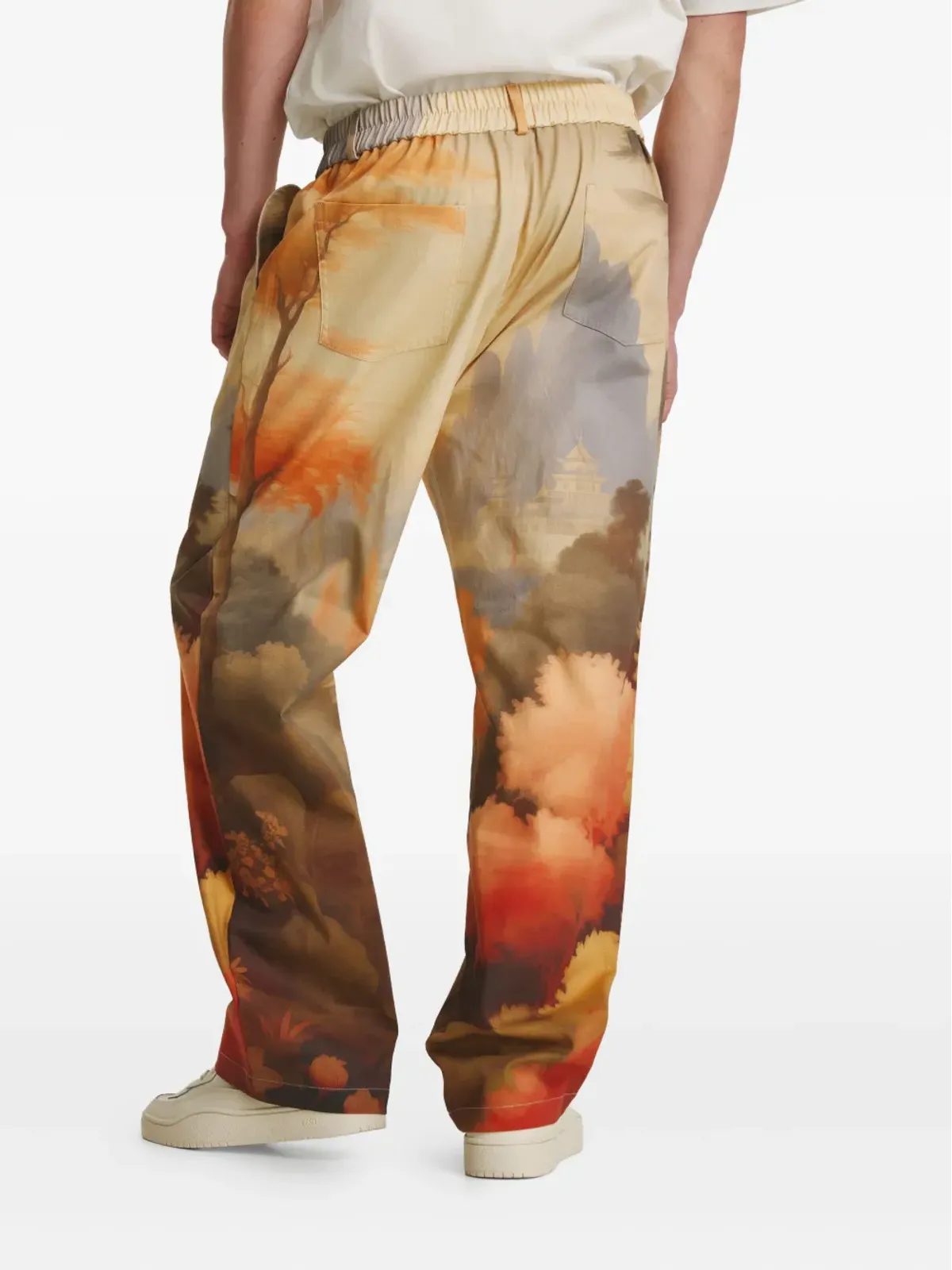 IRINA VOINEA Valley Of Life trousers - Orange - 画像5