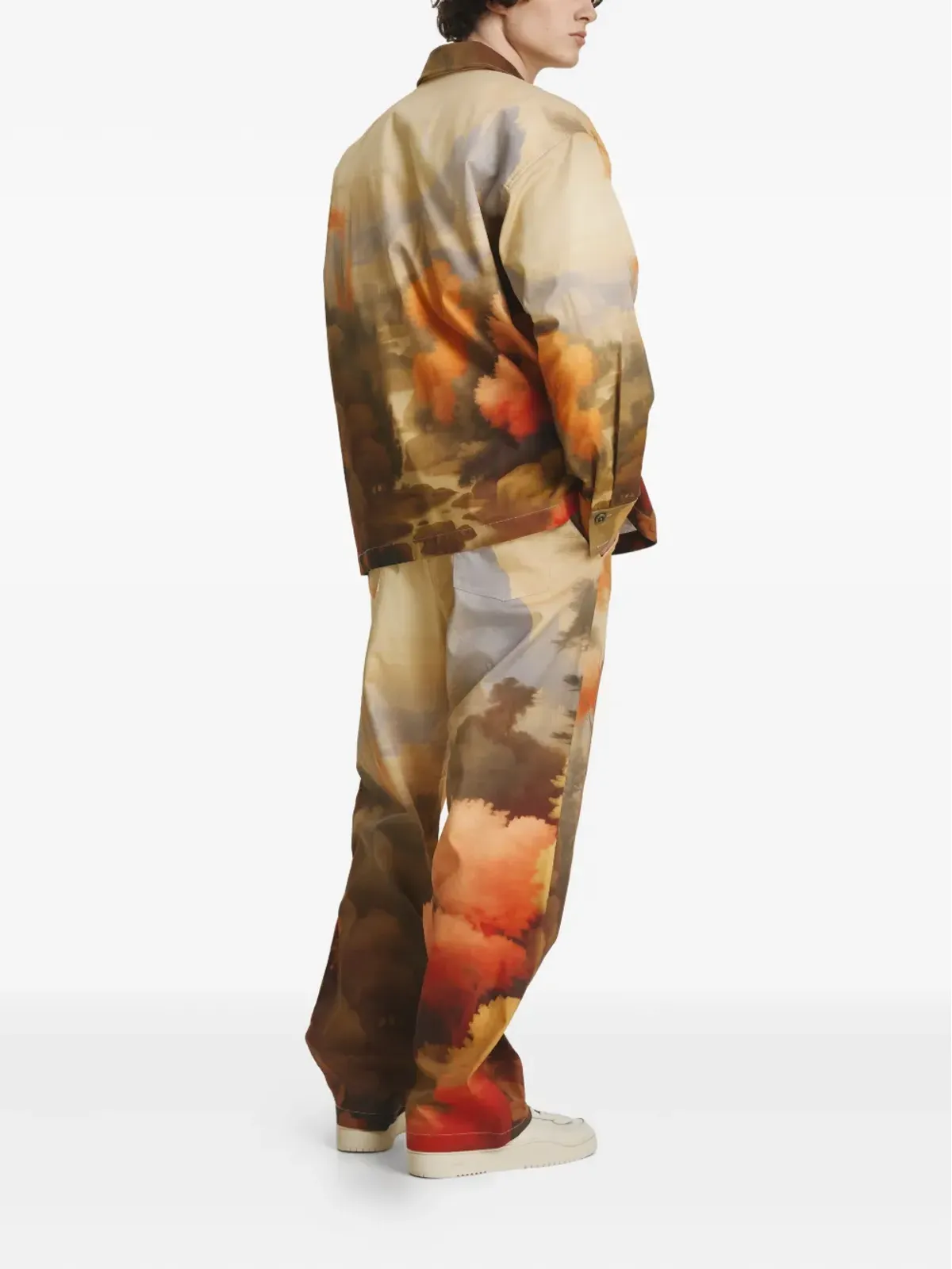 IRINA VOINEA Valley Of Life trousers - Orange - 画像3
