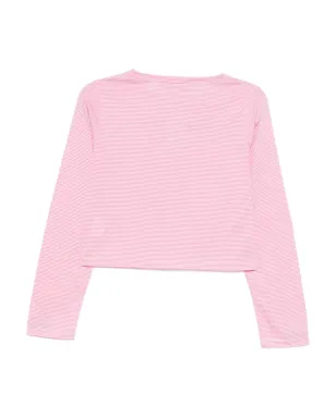To b. by agnès b. Border Compact cardigan - Pink - サムネイル2
