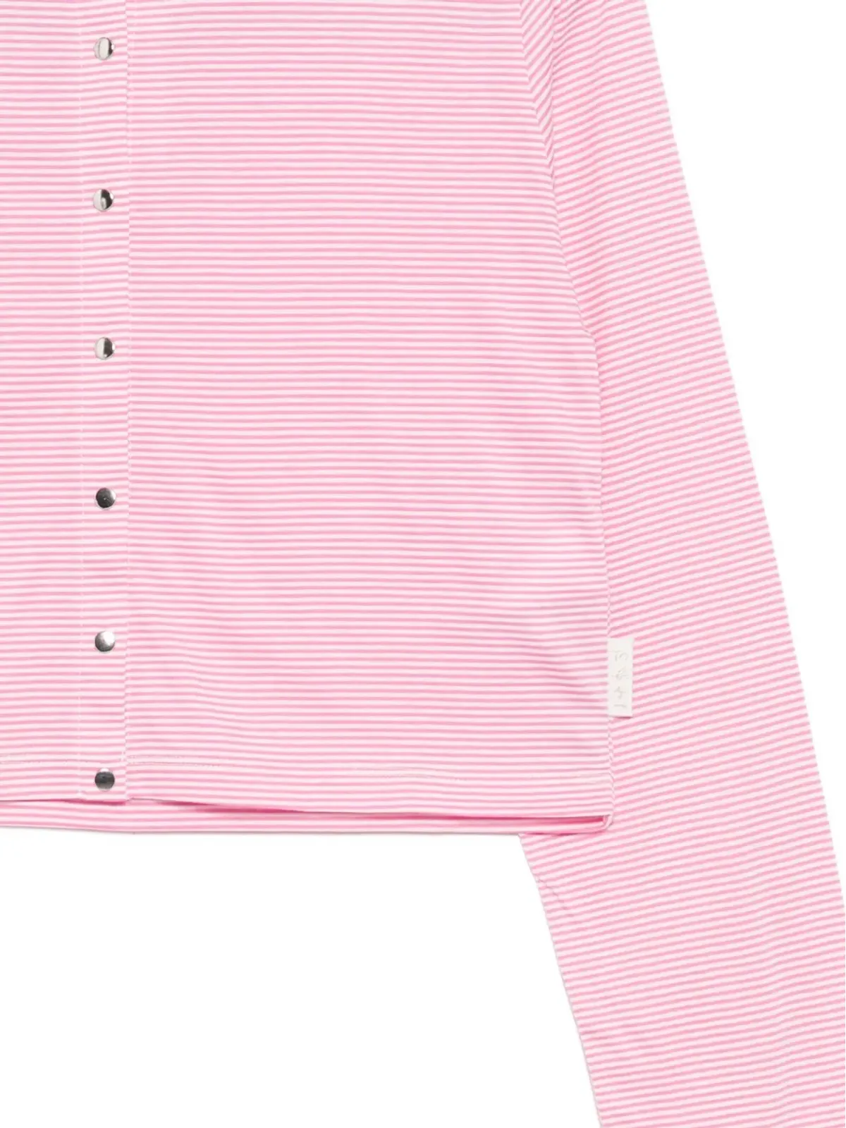 To b. by agnès b. Border Compact cardigan - Pink - 画像3
