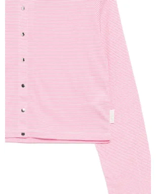 To b. by agnès b. Border Compact cardigan - Pink - サムネイル3