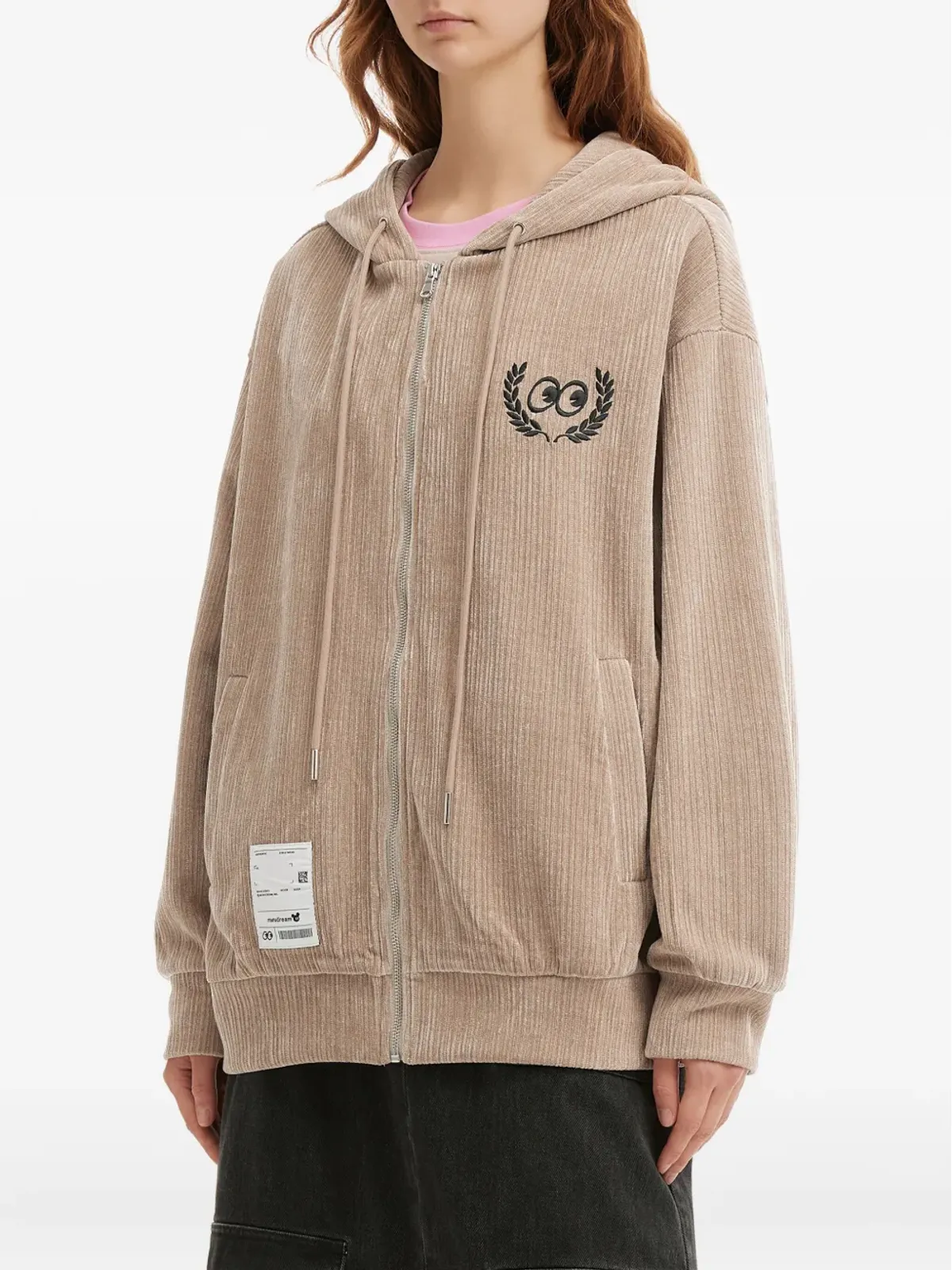 Mini Cream ジップアップフーディ - 画像3