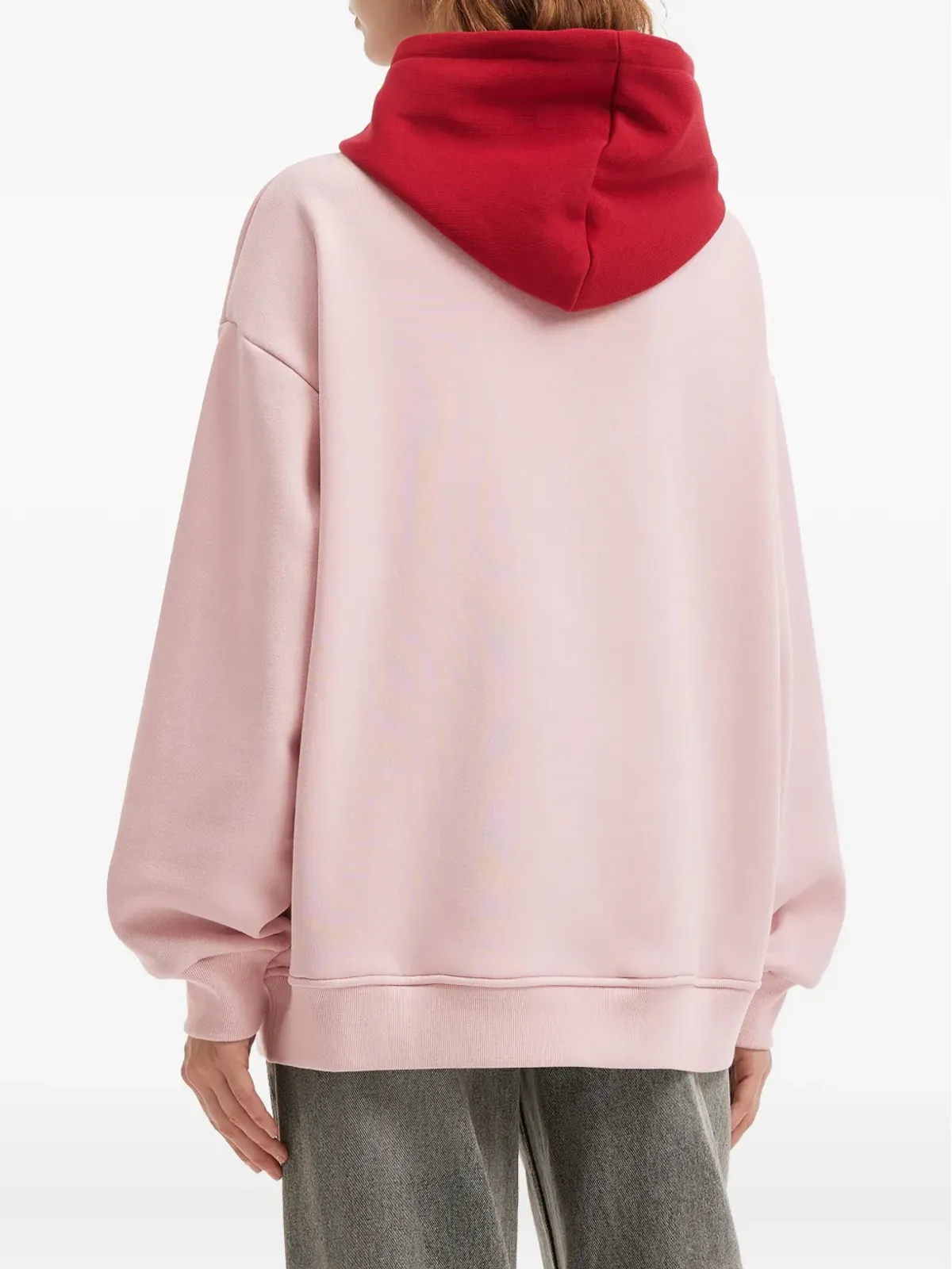 Mini Cream プリント入りドローストリングフ hood パーカー - ピンク - 画像4