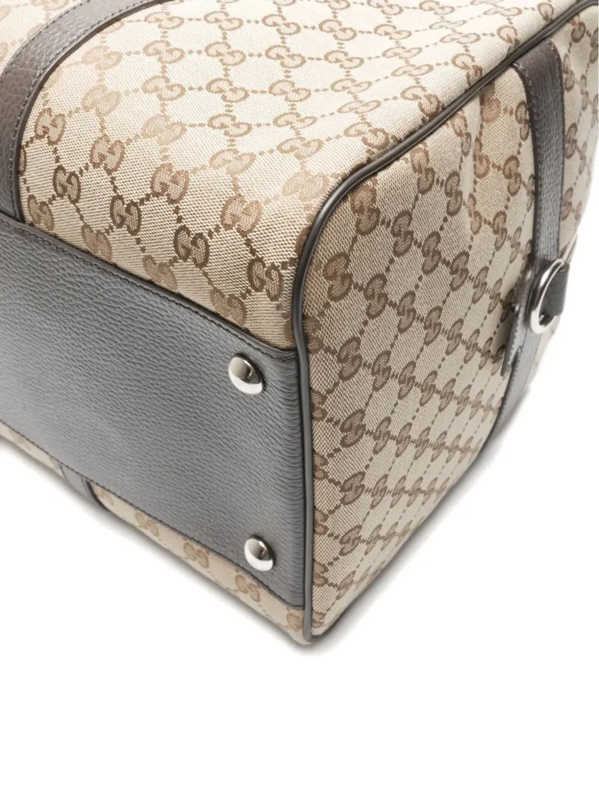 Gucci ビンテージ 1980-1990年代 ボストンGG キャンバス トートバッグ - ニュートラルカラー - 画像5