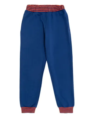 Mini Rodini ストライプリブ トラックパンツ - Blue - サムネイル1