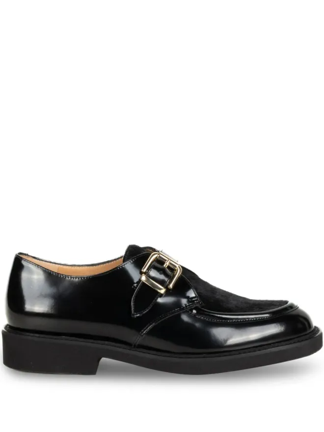 Luca Grossi Luca Grossi バックル付きレザーブーツの商品画像