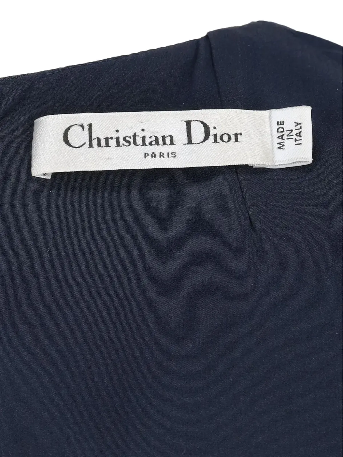 ビンテージ Christian Dior クルーネック ミディドレス - ブルー - 画像5