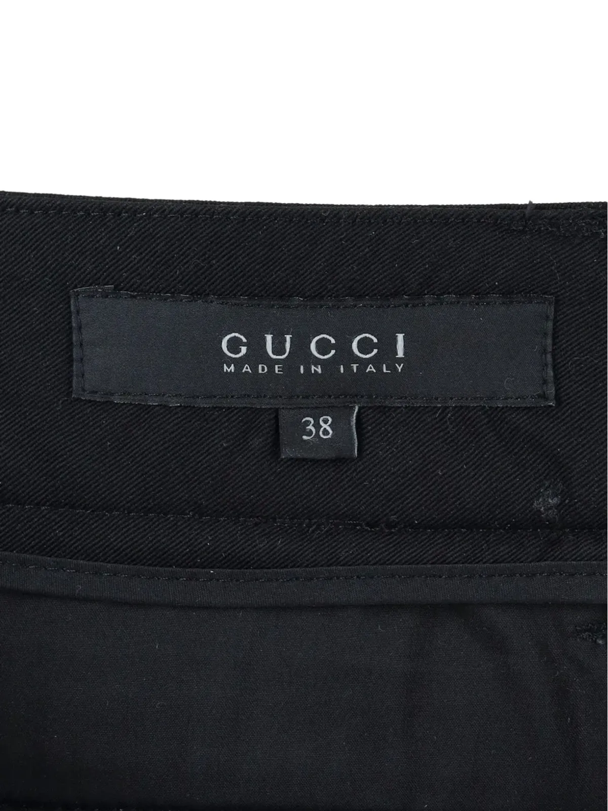 Gucci ビンテージ プリーツパンツ ブラック - 画像4