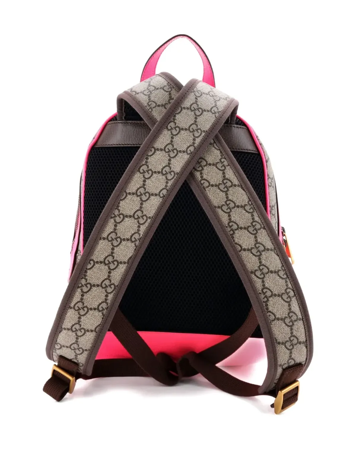 Gucci ビンテージ Ophidia GG コーティッドキャンバスとレザー バックパック - 画像5
