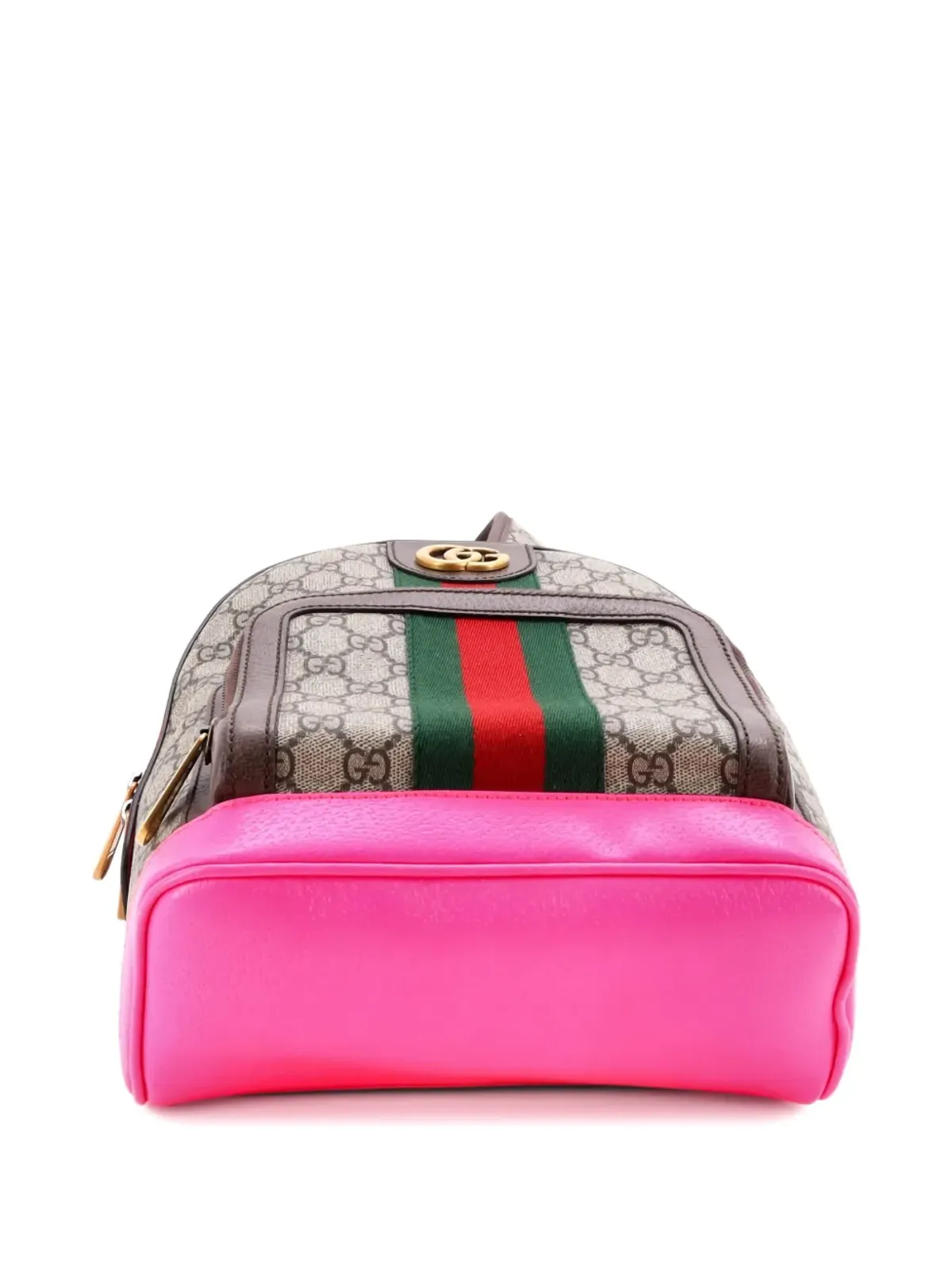 Gucci ビンテージ Ophidia GG コーティッドキャンバスとレザー バックパック - 画像2