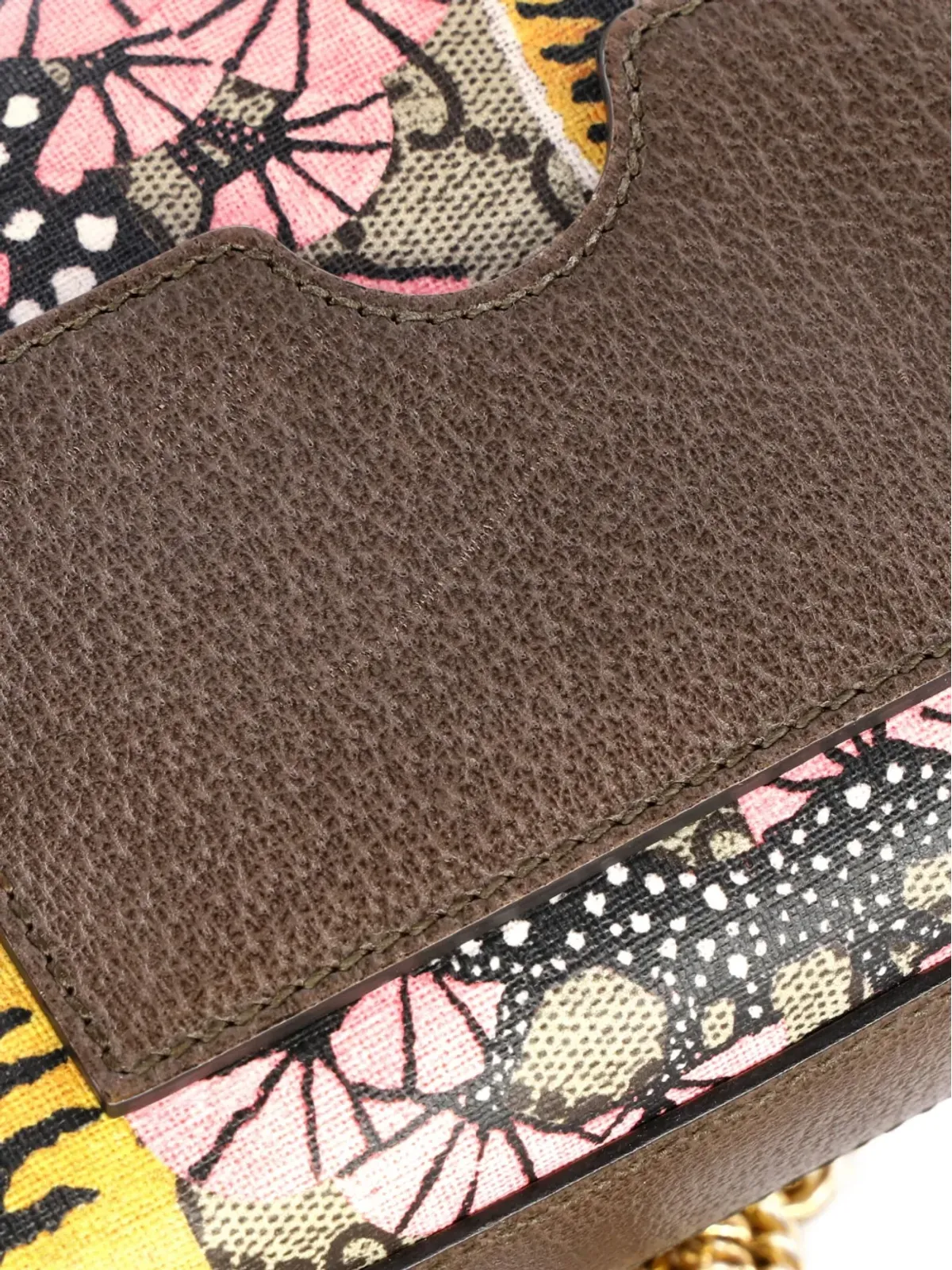 Gucci Pre-Owned パドロック ベンガルプリント GGコーテッドキャンバス 小型ショルダーバッグ - ブラウン - 画像3