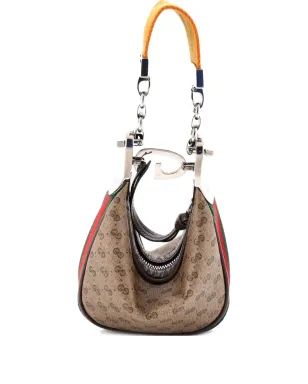 Gucci ビンテージ アタッシュショルダーバッグ ミニ GGコーティッドキャンバス ホーボーバッグ - ニュートラルカラー - サムネイル1