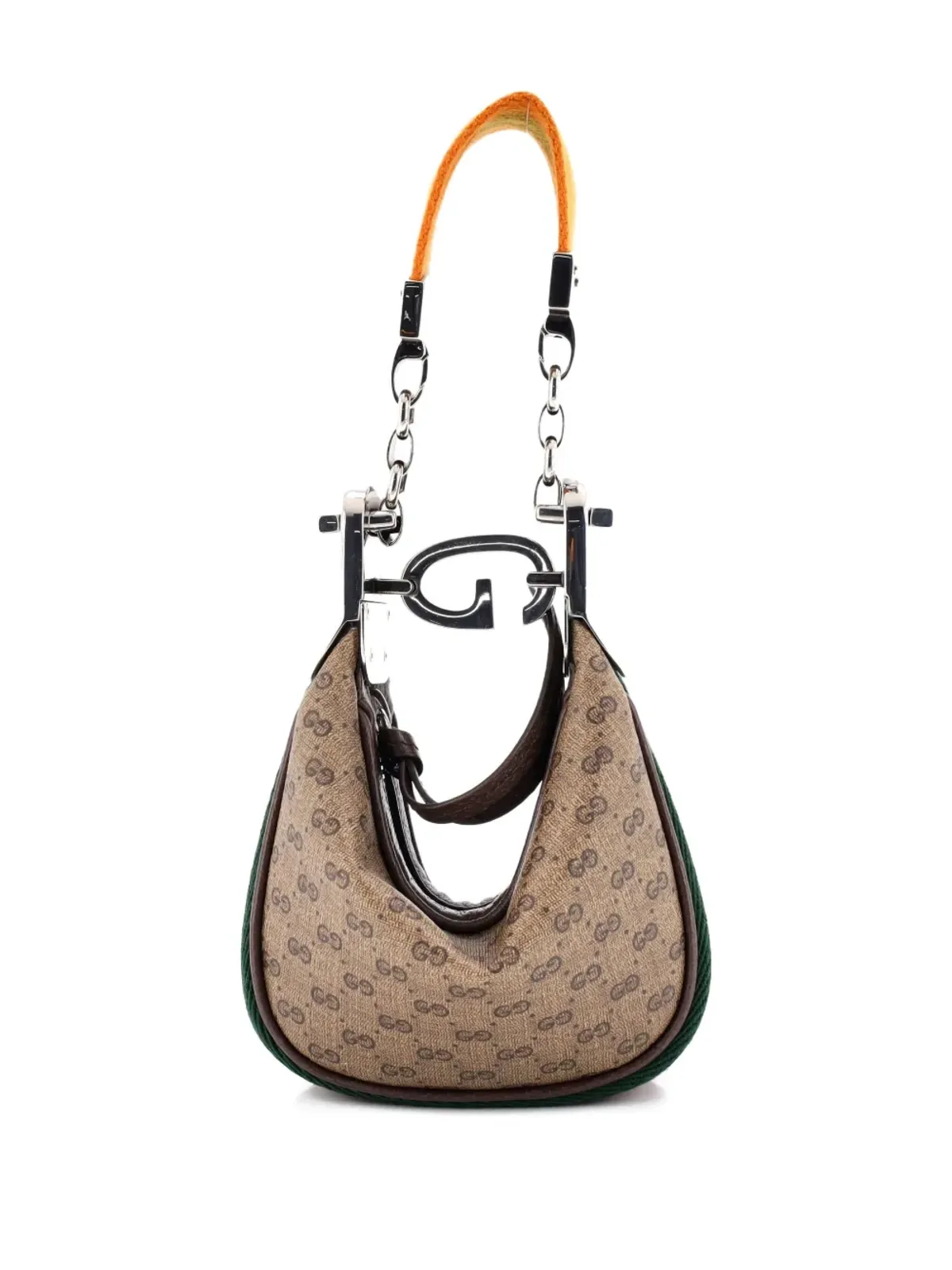 Gucci ビンテージ アタッシュショルダーバッグ ミニ GGコーティッドキャンバス ホーボーバッグ - ニュートラルカラー - 画像2
