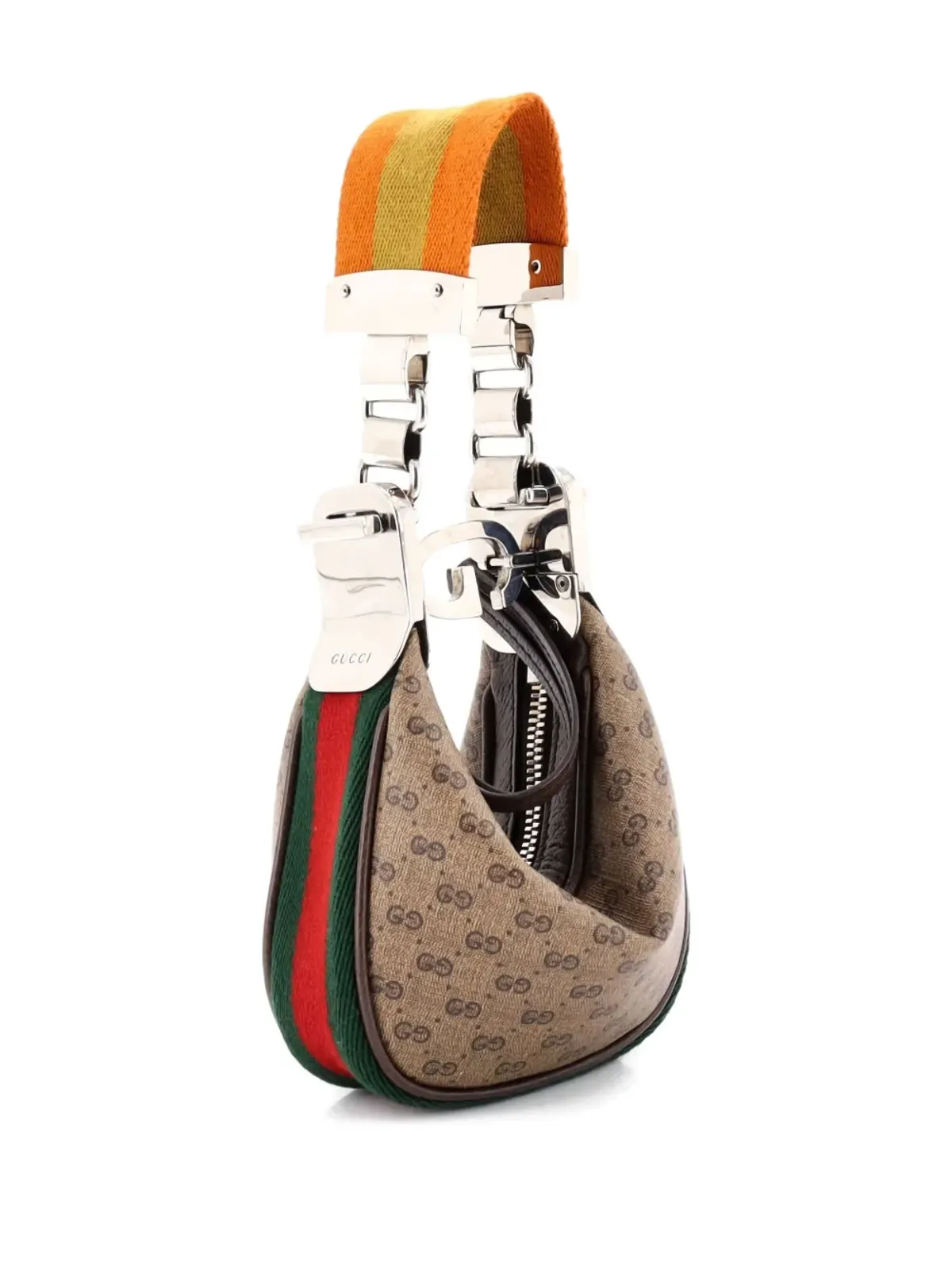 Gucci ビンテージ アタッシュショルダーバッグ ミニ GGコーティッドキャンバス ホーボーバッグ - ニュートラルカラー - 画像3