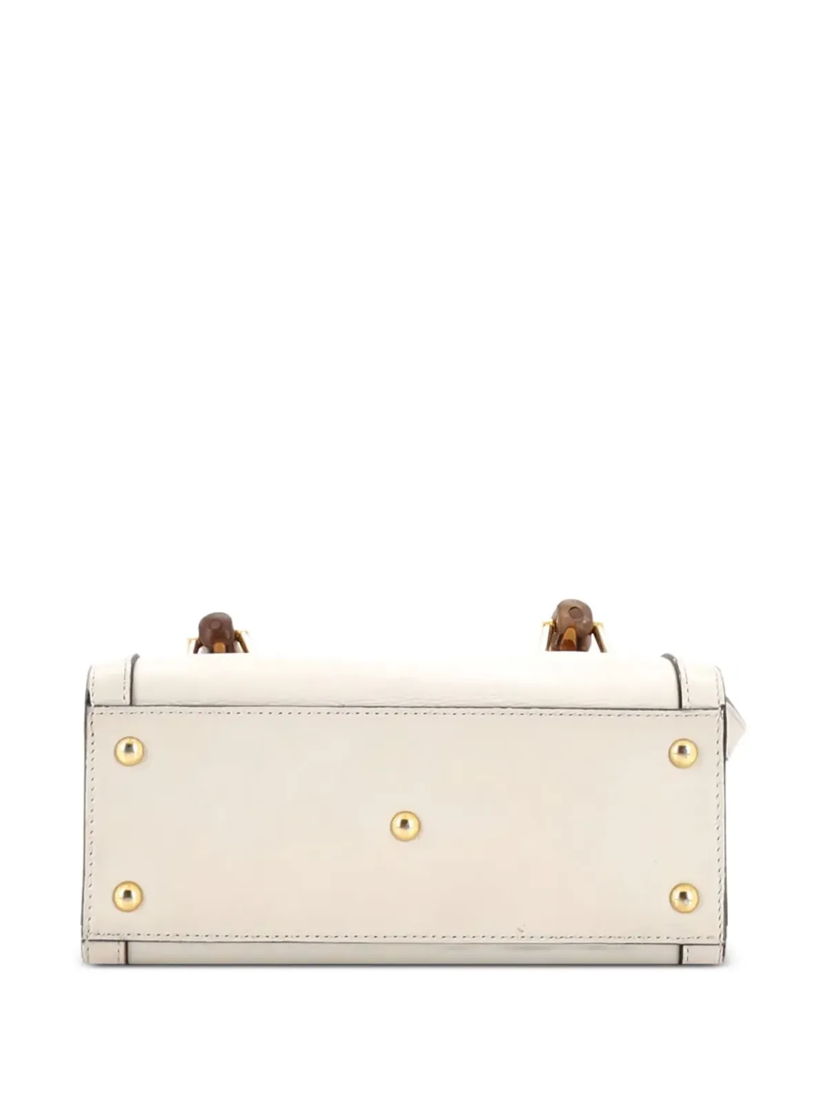 Gucci Pre-Owned ディアナ NM バンブーハンドル トート レザー ミニ クロスボディ バッグ - ニュートラル - 画像3
