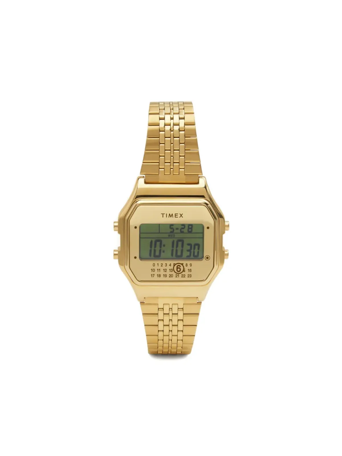 TIMEX x MM6 ゴールドトーン腕時計 - 画像1