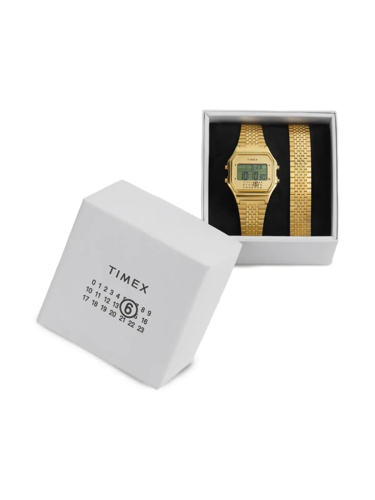 TIMEX x MM6 ゴールドトーン腕時計 - 画像4