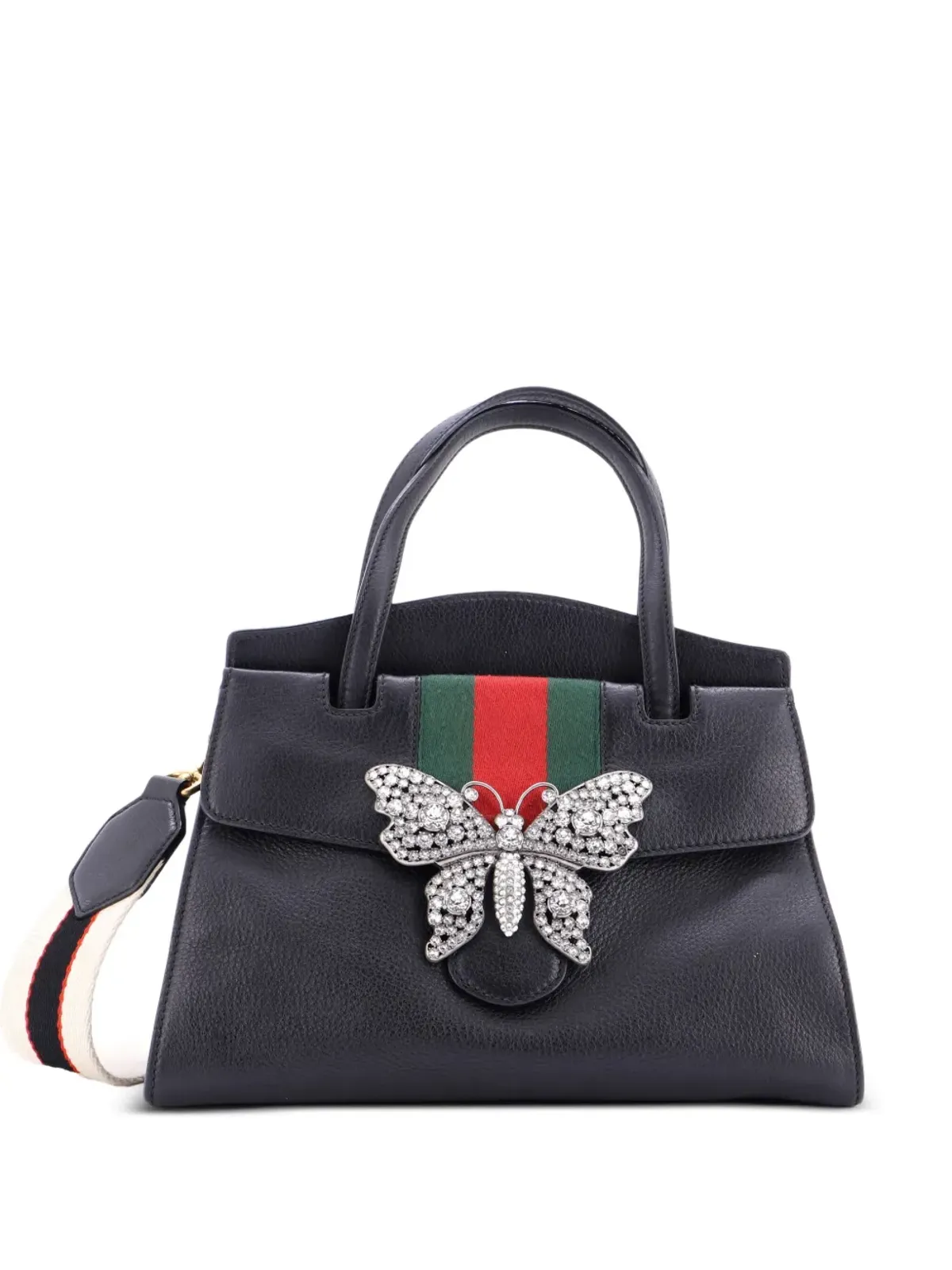 Gucci ビンテージ Totem トップハンドルバッグ レザー ミディアム トートバッグ - ブラック - 画像1