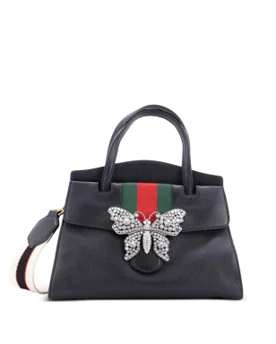 Gucci ビンテージ Totem トップハンドルバッグ レザー ミディアム トートバッグ - ブラック - サムネイル1