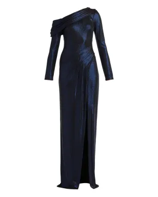 Tadashi Shoji ワンショルダー・スリット入りマキシドレス - サムネイル1