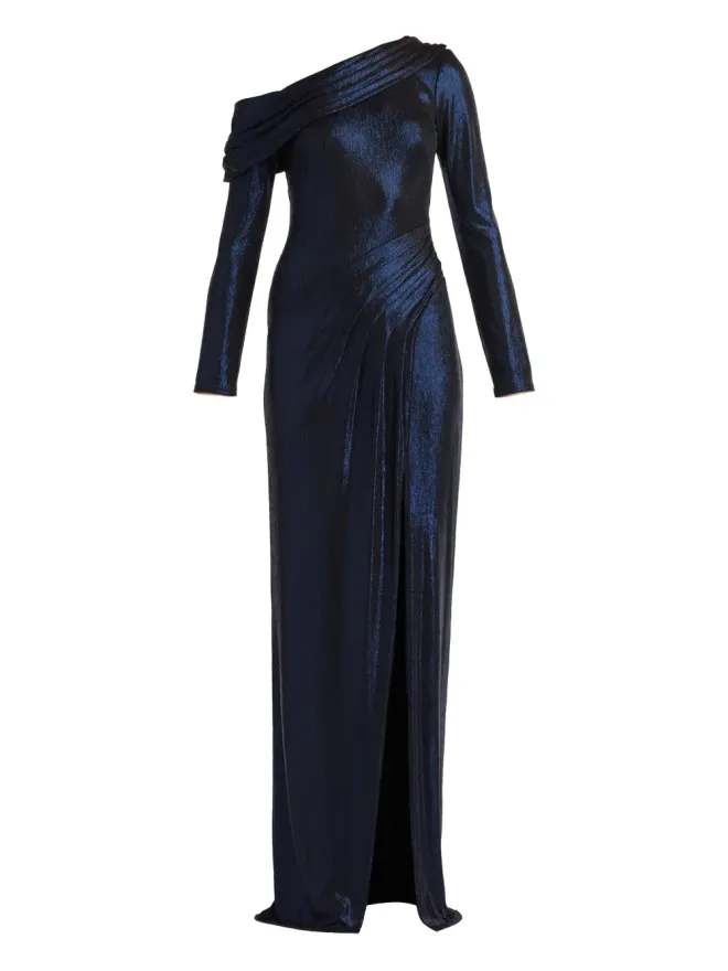 Tadashi Shoji Tadashi Shoji ワンショルダー・スリット入りマキシドレスの商品画像