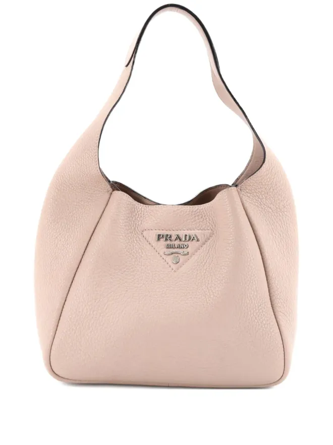 Prada Pre-Owned Prada ビンテージ Dynamique Vitello Daino スモール ホーボーバッグ - ニュートラルカラーの商品画像