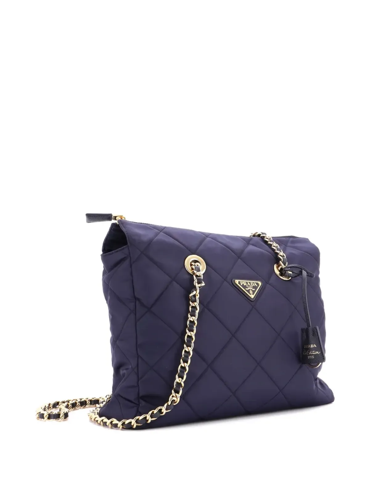 Prada ビンテージ Re-Edition 1995 チェーンキルテッド Re-Nylon トートバッグ - 画像3
