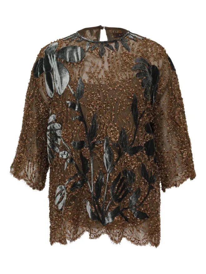 Biyan Biyan 花モチーフ ブラウスの商品画像