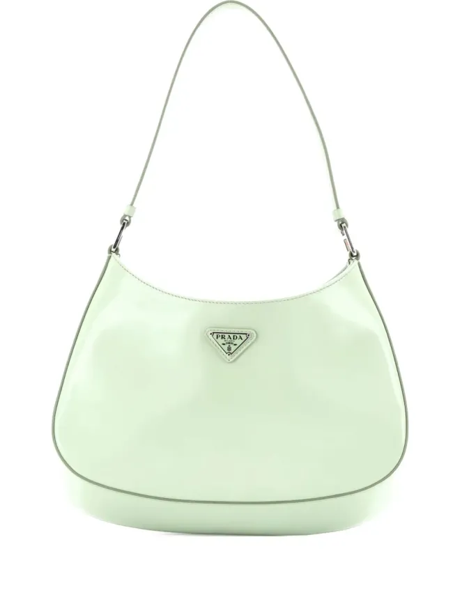 Prada Pre-Owned Prada ビンテージ Cleo ショルダーバッグ スパッゾラートレザー ミディアム ホーボーバッグ - グリーンの商品画像