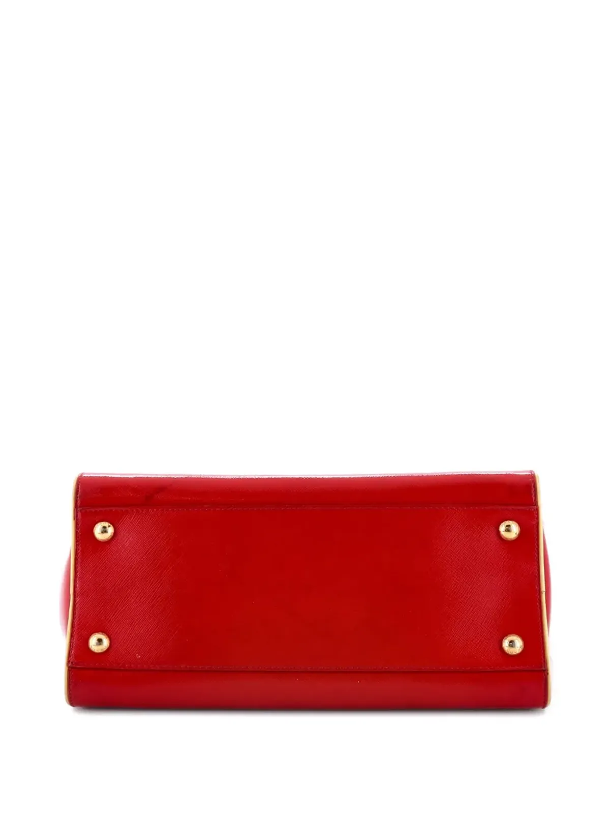 Prada ビンテージ Promenade バッグ ヴェルニーチ サフィアーノレザー ミディアム サッチェル - レッド - 画像2
