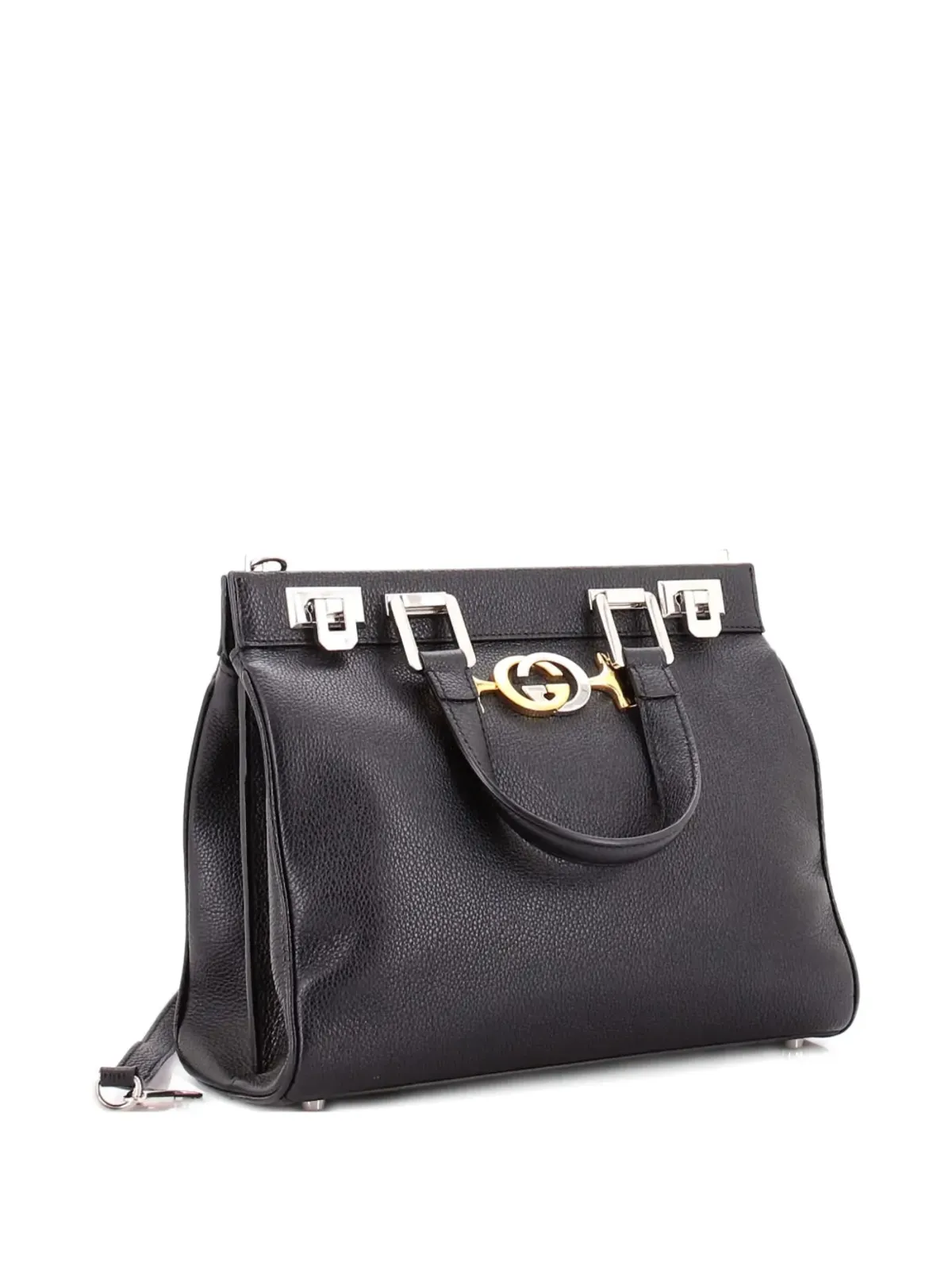 ビンテージ Gucci Pre-Owned Zumi トップハンドルバッグ レザー 小型サッチェル - 画像2