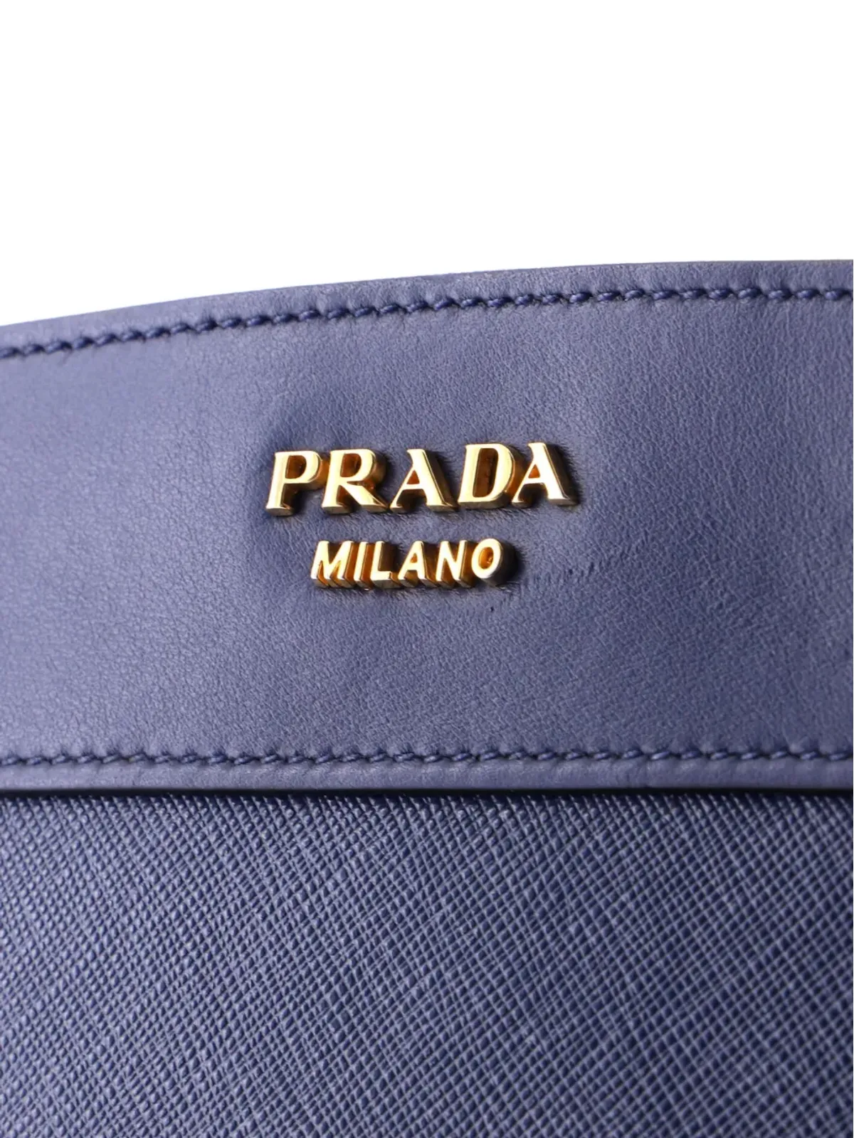 Prada Esplanade サフィアーノ ウィズ シティカーフ 小型クロスボディバッグ - ブルー - 画像5