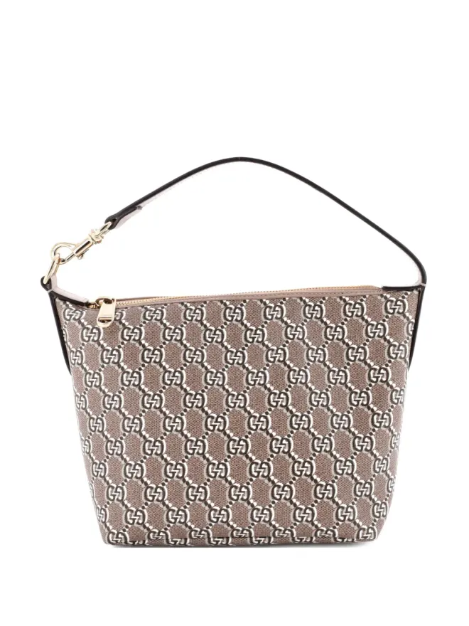 Gucci Pre-Owned Gucci ビンテージ オフィディア ジップ ショルダーバッグ GGシャドウ コーティングキャンバス スーパーミニ ホーボーバッグの商品画像