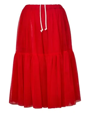 Comme Des Garçons Girl Teiban midi skirt - Red - サムネイル1
