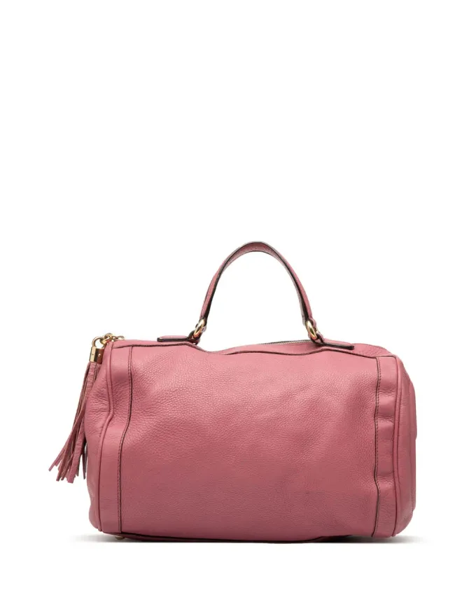 Gucci Pre-Owned Gucci ビンテージ 2000-2015 ミディアム・ペブルド・カーフスキン ソーホー・ボストンバッグの商品画像