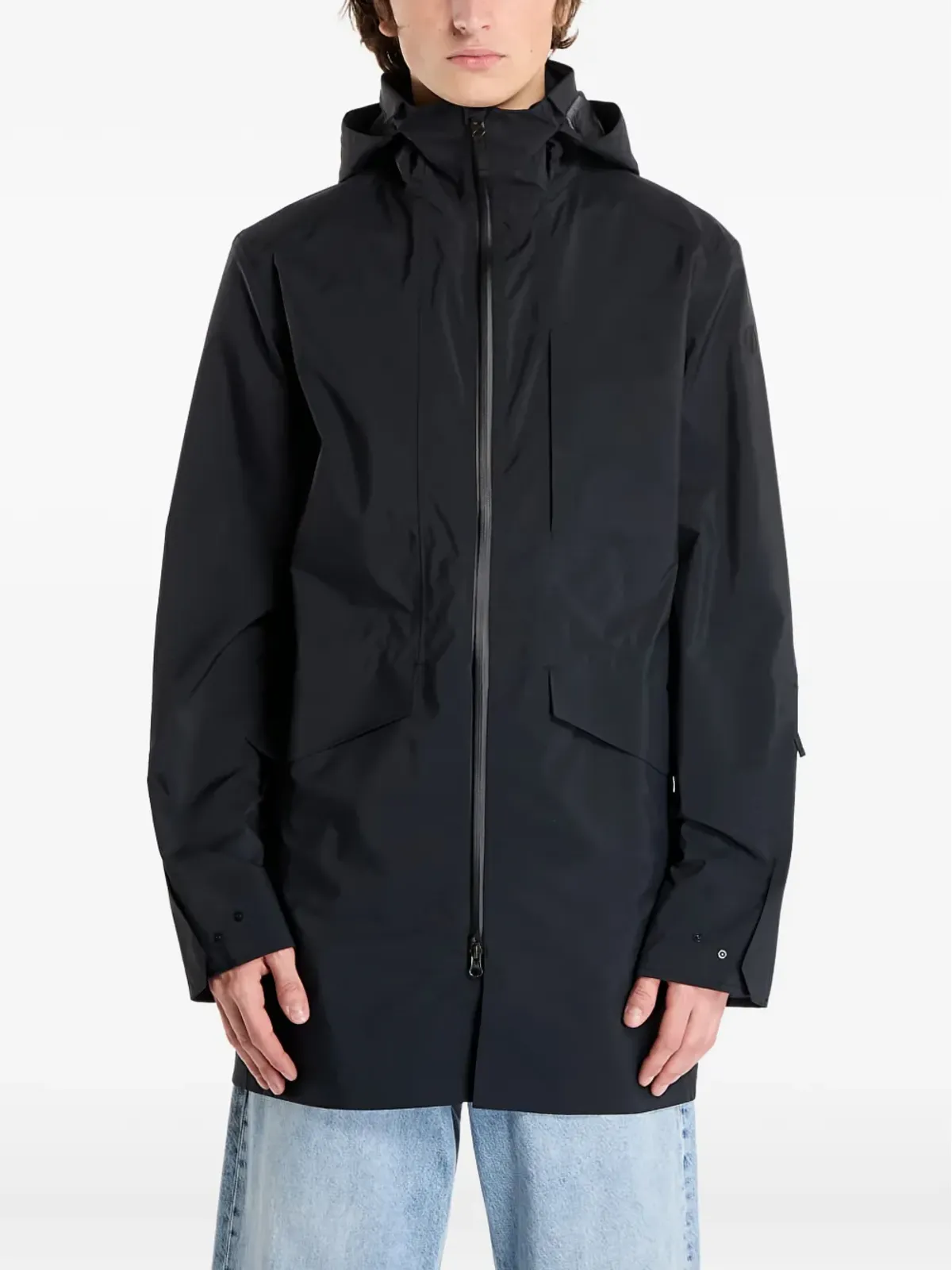 Poutnik by Tilak zip-fastening hooded coat - Black - 画像3