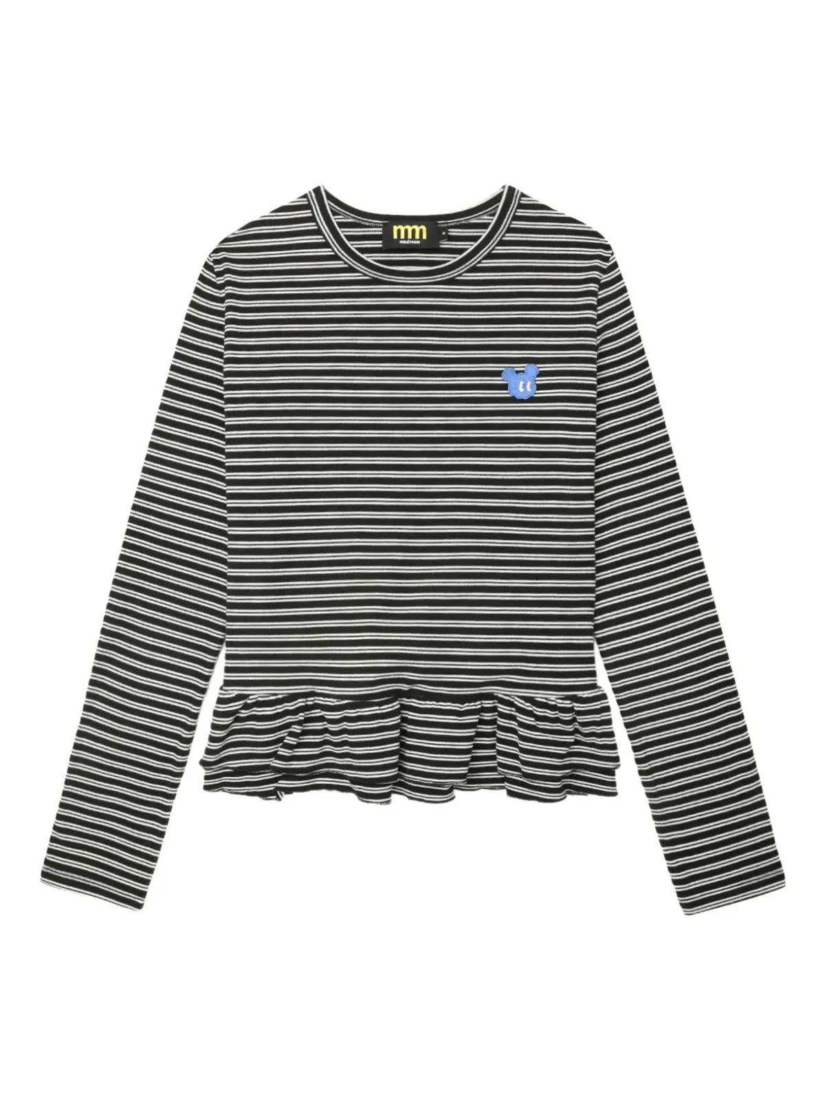 Mini Cream ストライプ長袖Tシャツ - 画像1