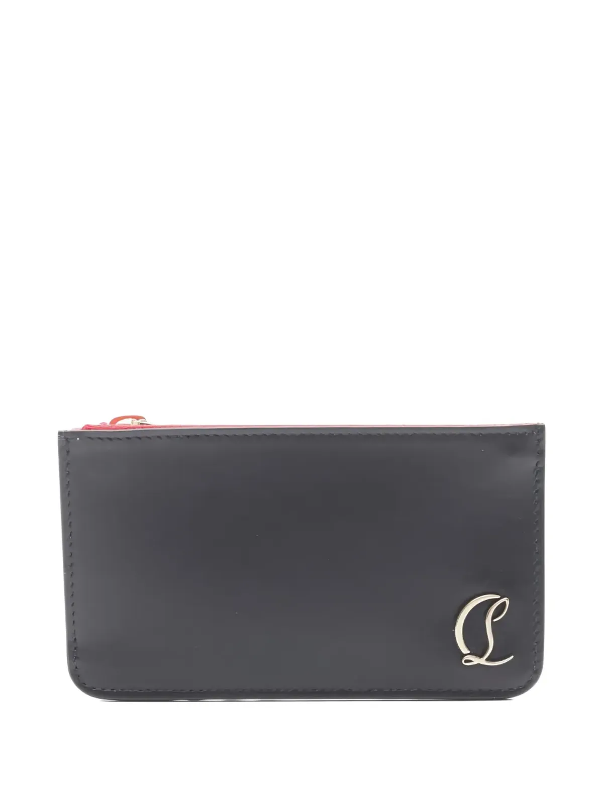 Christian Louboutin Pre-Owned 2020s ジップ付きレザー カードホルダー - 画像2