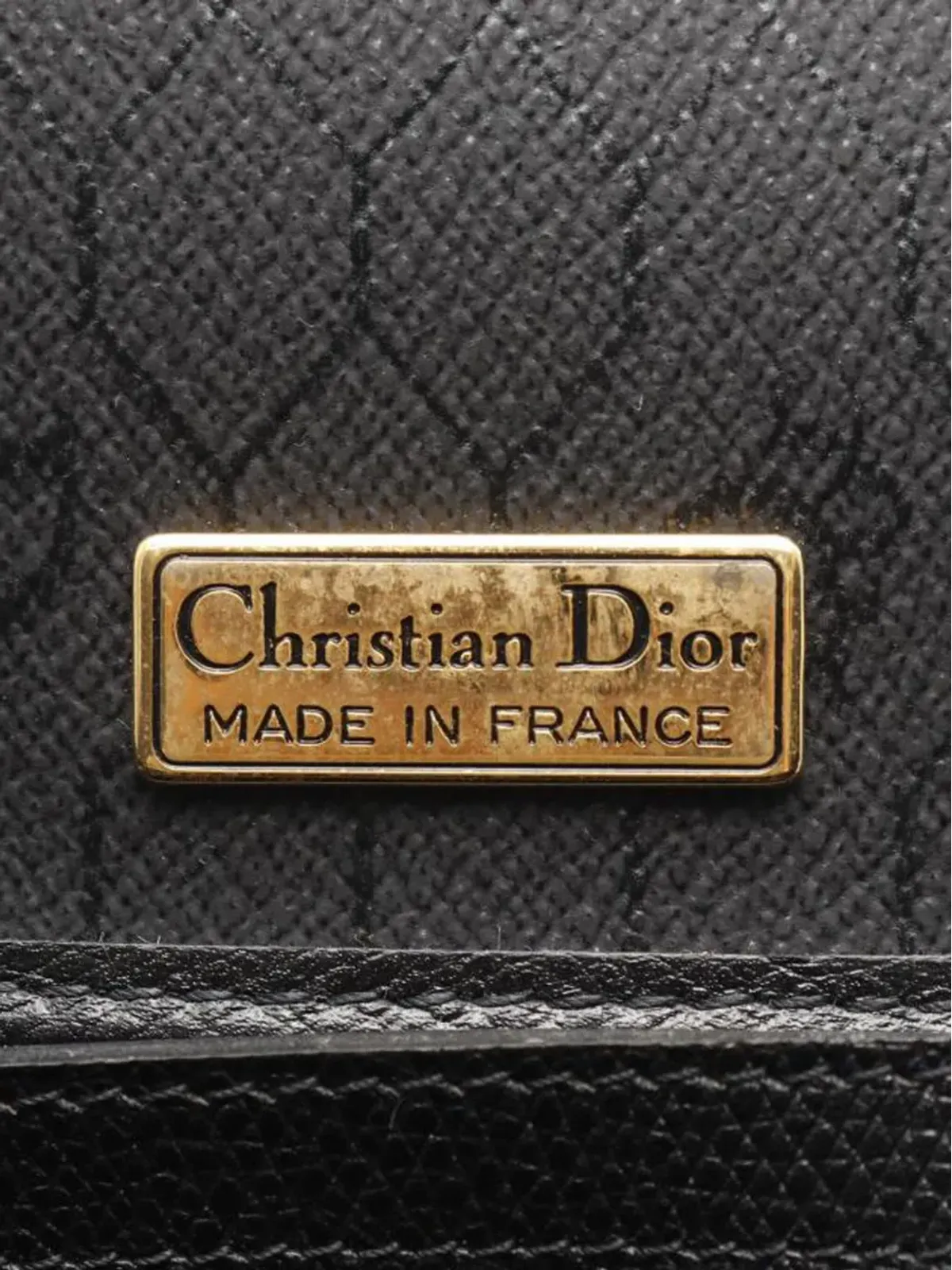 Christian Dior ビンテージ 2000年代 ハニカムレザー クラッチバッグ - 画像5