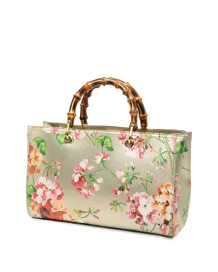 Gucci ビンテージ 2000-2015 ミディアム カーフスキン ブルームス バンブー ショッパーサッチェル - サムネイル3