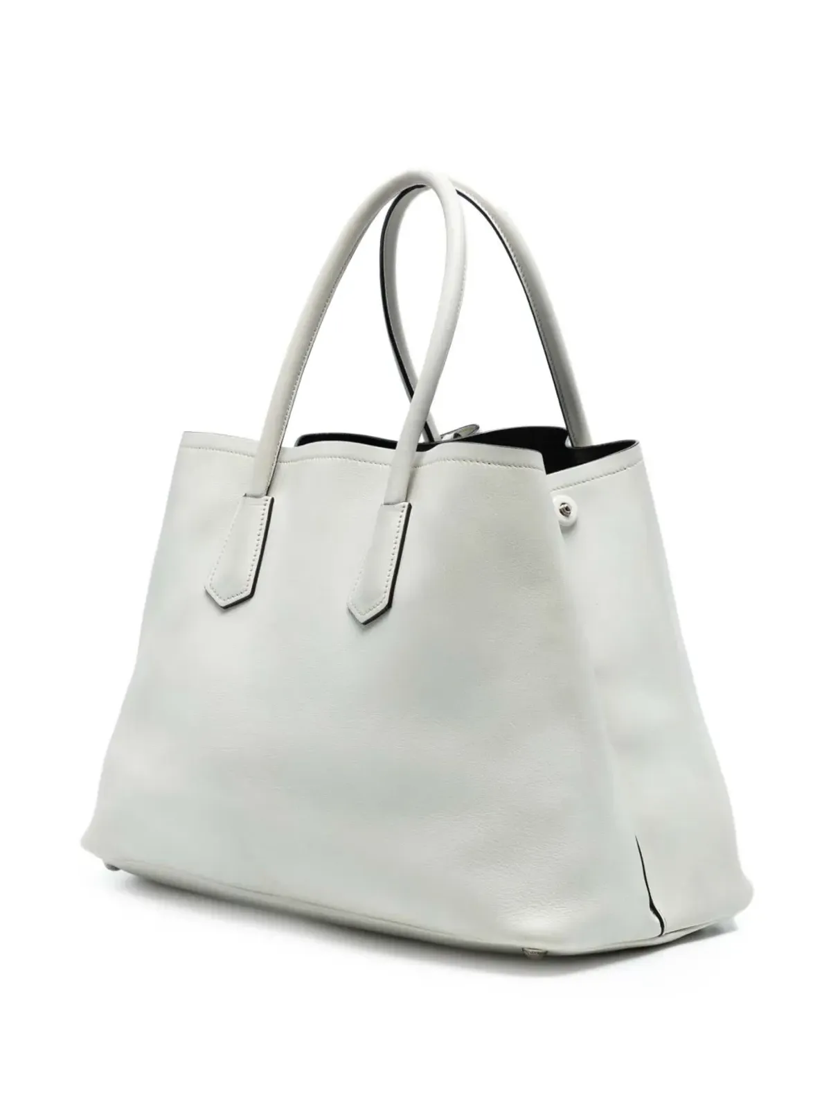 Prada ビンテージ ラージシティ カーフ ダブルサッチェル ホワイト - 画像3