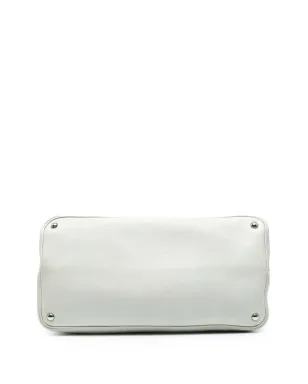 Prada ビンテージ ラージシティ カーフ ダブルサッチェル ホワイト - サムネイル4