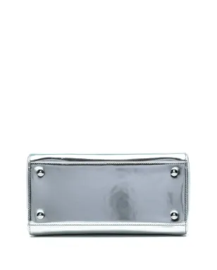 Christian Dior ビンテージ 2013年モデル ミディアム メタリックパテントレザー レディディオール サッチェル - シルバー - サムネイル4