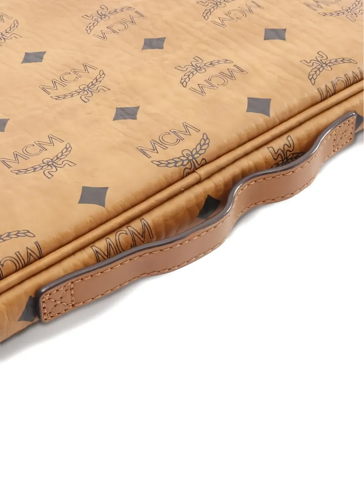 MCM ビンテージ 2010年代 ロゴプリント ZIP タブレットケース - 画像5