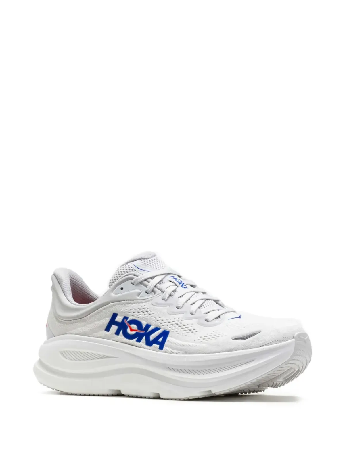HOKA Bondi 9 ロゴプリントスニーカー - White - 画像2